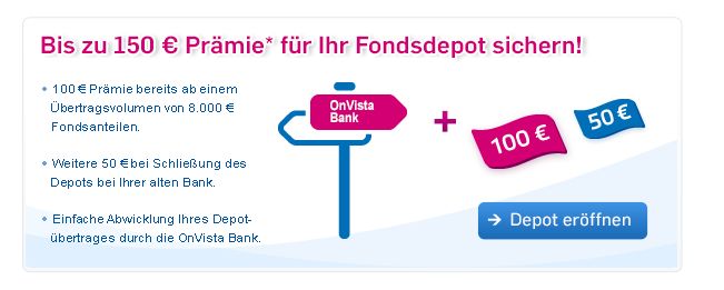 OnVista 5 Euro Festpreis Depot