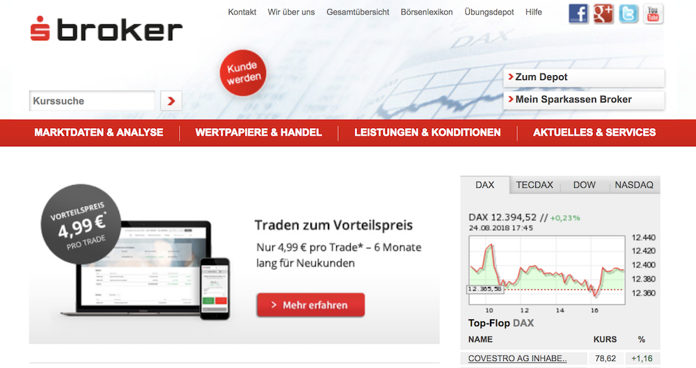S Broker Homepage