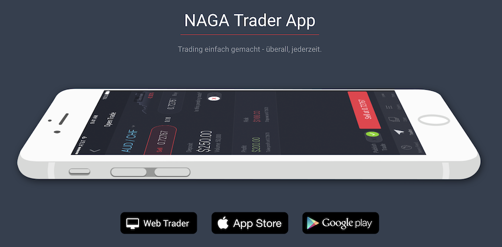 Naga Trader App Geräte